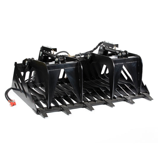 Skeleton Rock Bucket Grapple Rake with Teeth | 72" view 1