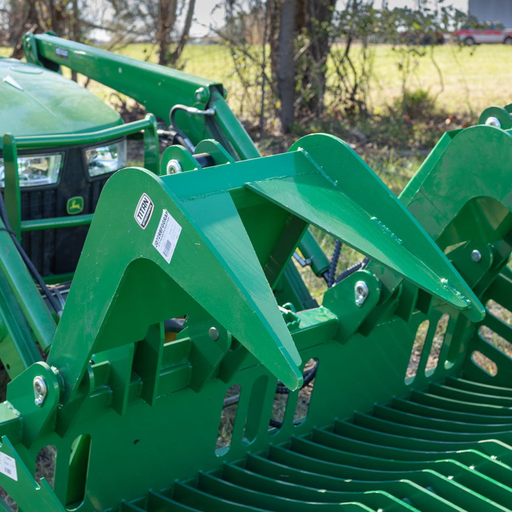 72" Fine Grade Skeleton Rock Grapple Bucket Fits John Deere Tractors - view 3