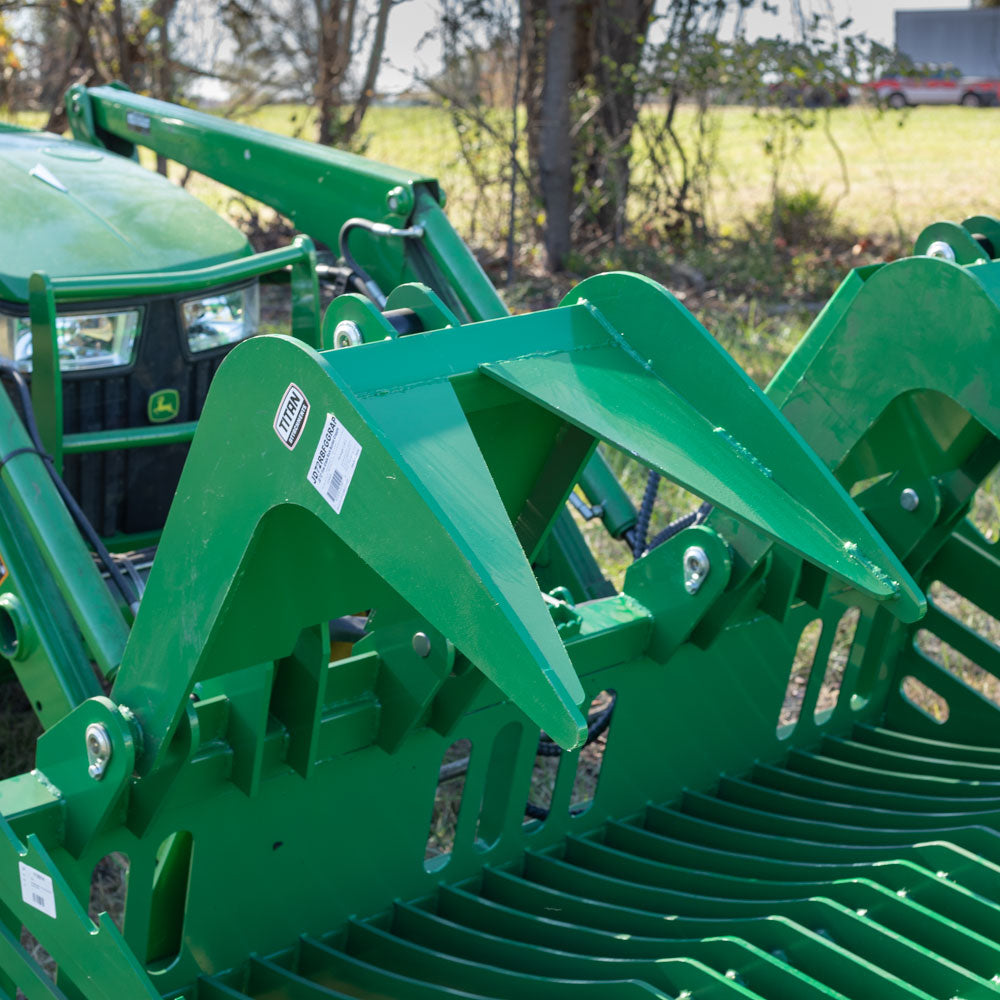 72" Fine Grade Skeleton Rock Grapple Bucket Fits John Deere Tractors - view 4