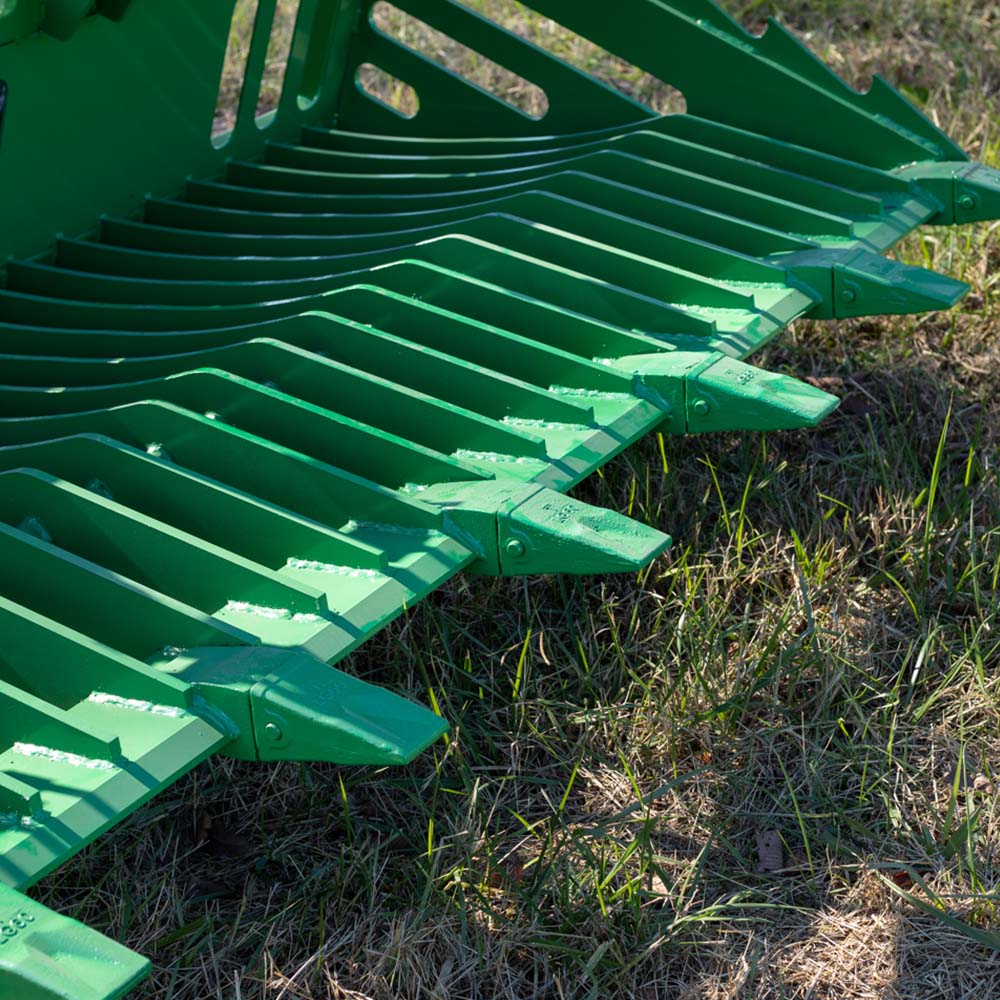 72" Fine Grade Skeleton Rock Grapple Bucket Fits John Deere Tractors