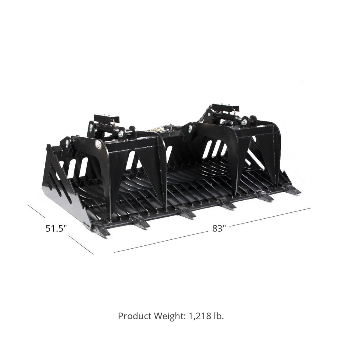 Fine Grade Skeleton Rock Grapple Rakes | 82" - view 33