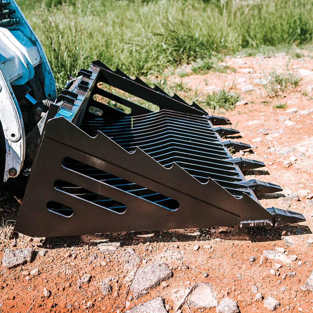 Fine Grade Skeleton Rock Bucket with Teeth | 82" - view 33