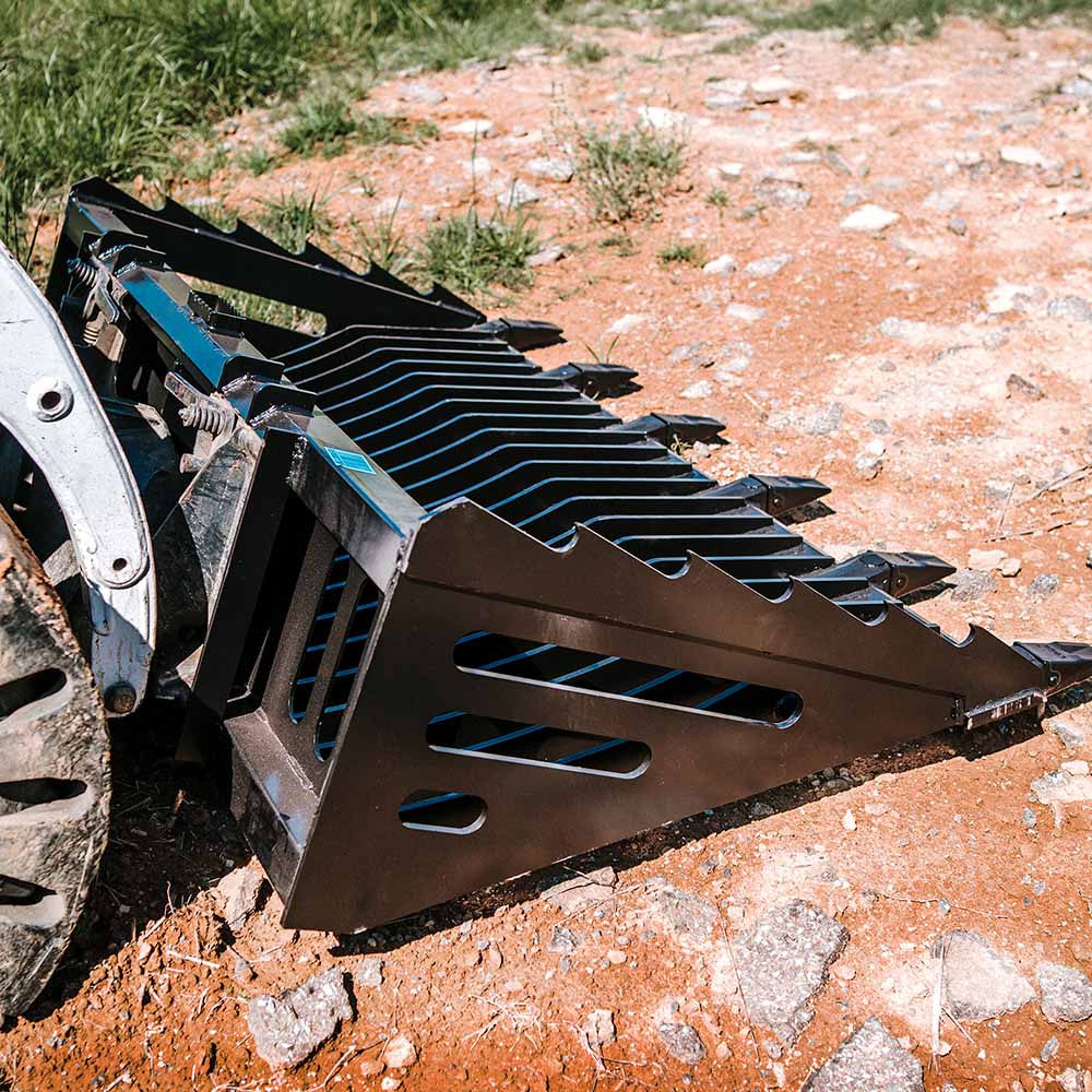 Fine Grade Skeleton Rock Bucket with Teeth | 82" - view 39