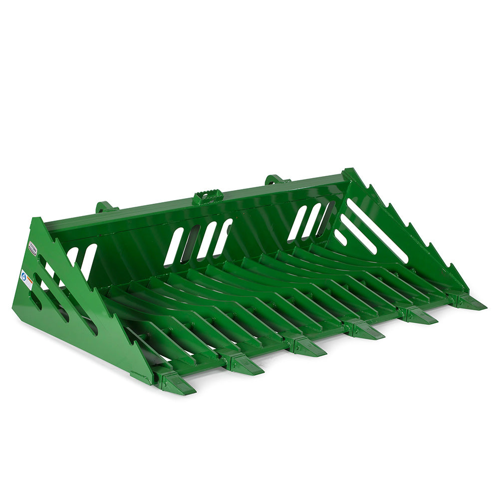 Global Euro Fine-Grade Skeleton Rock Bucket with Teeth | 72"