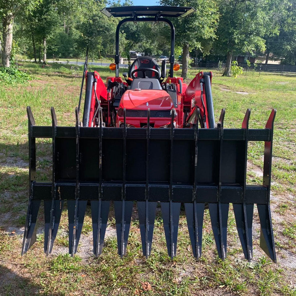 SCRATCH AND DENT - 60" Root Debris Rake Skid Steer Attachment - FINAL SALE - view 4