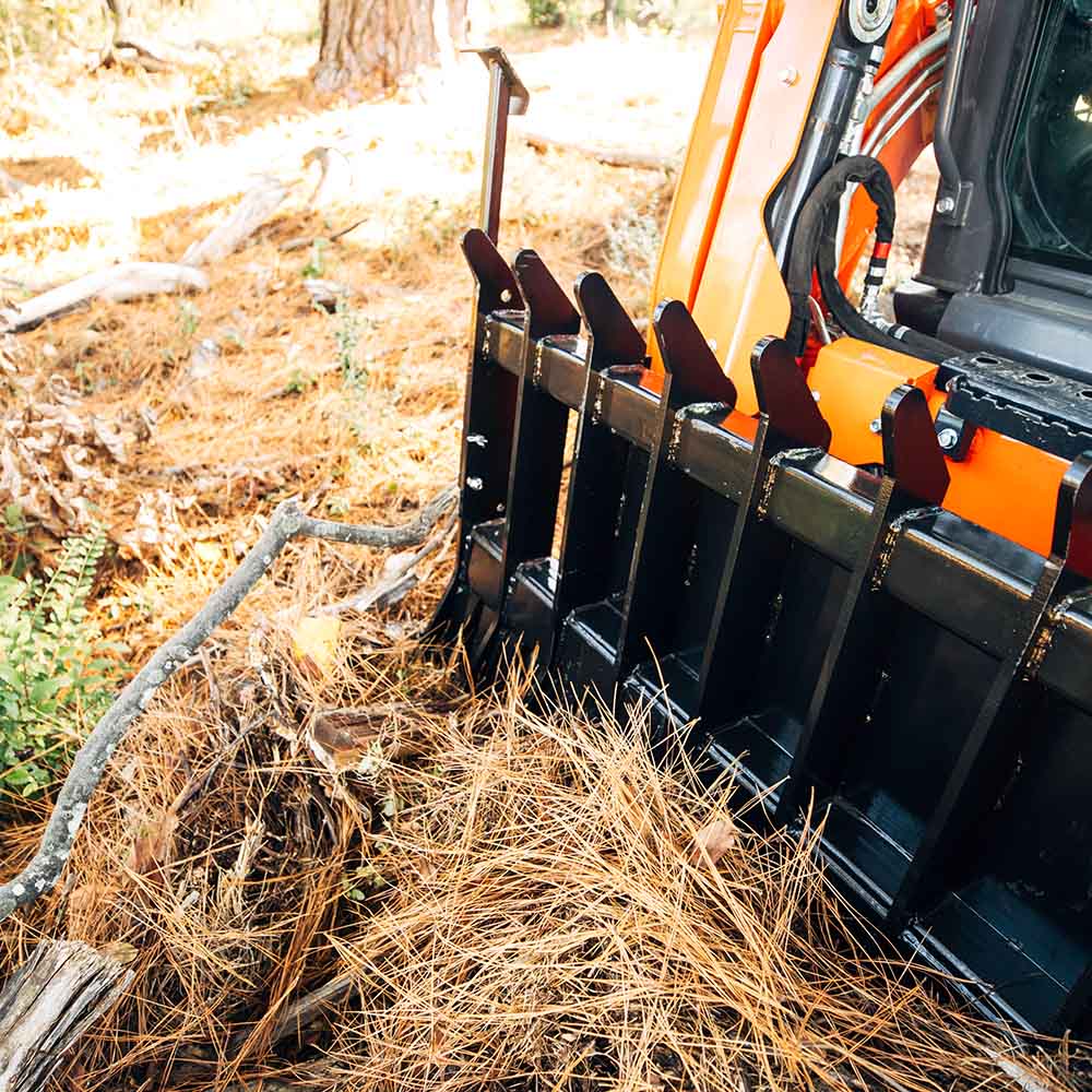 Standard Series Skid Steer Root Debris Rake | 60"