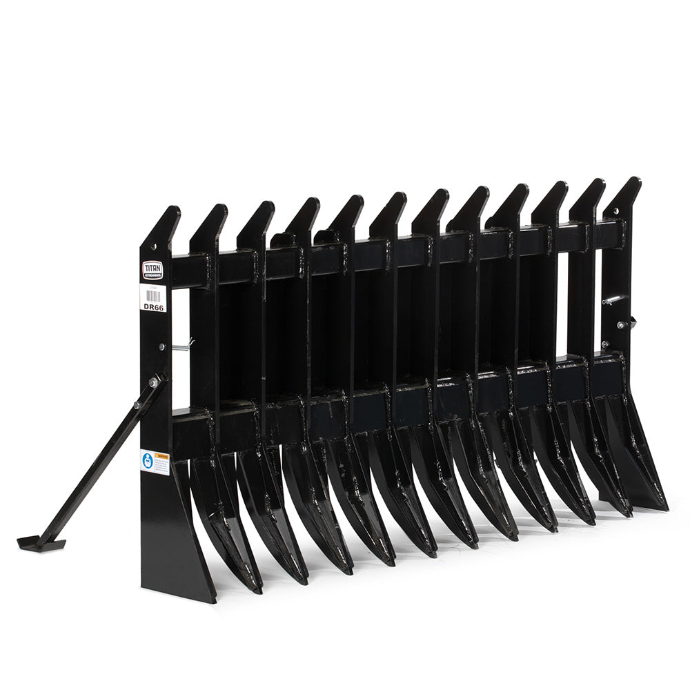 Standard Series Skid Steer Root Debris Rake | 66"