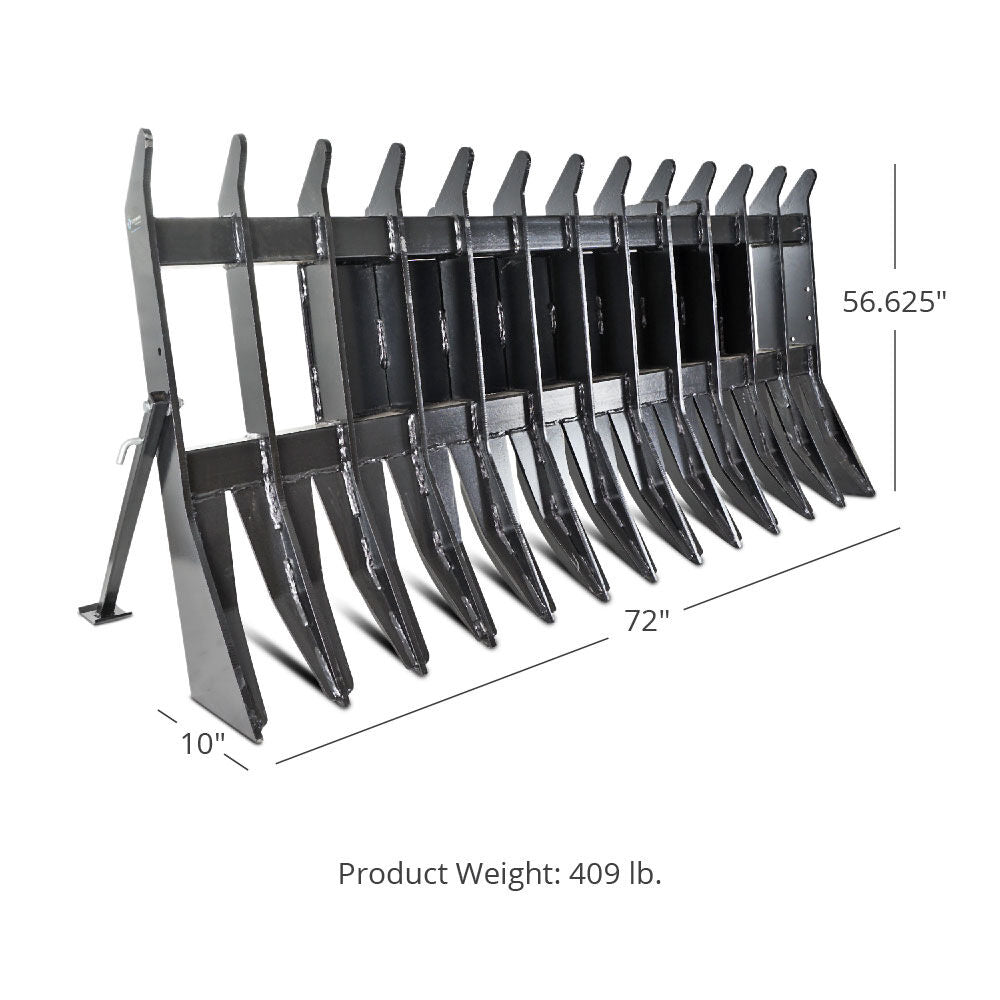 Root Debris Rake Attachment | 72"