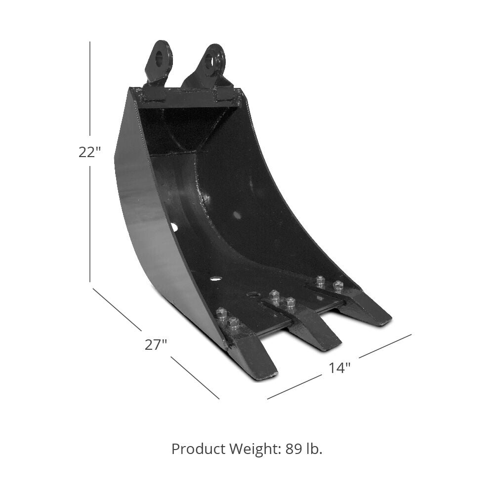 SCRATCH AND DENT - 14" Backhoe Bucket - FINAL SALE