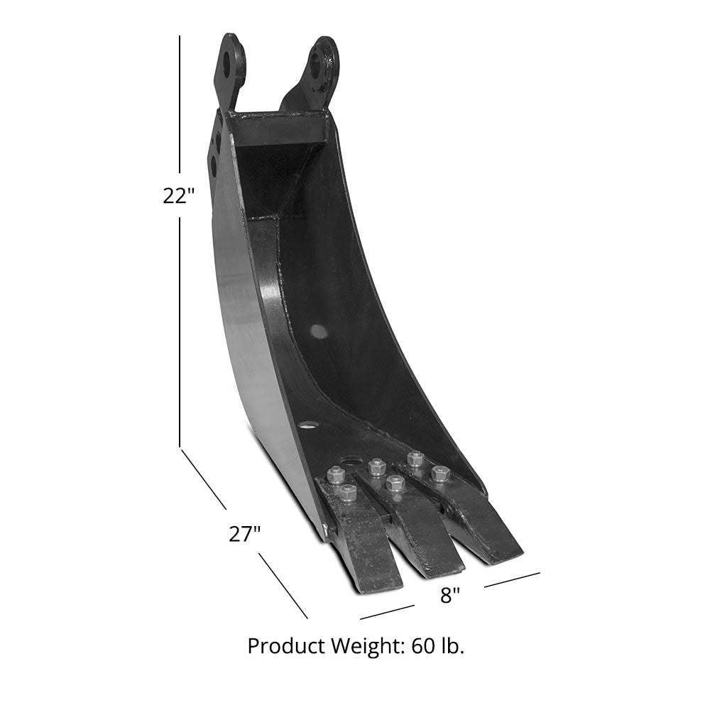 Backhoe Buckets - Bucket Size: 8" | 8"