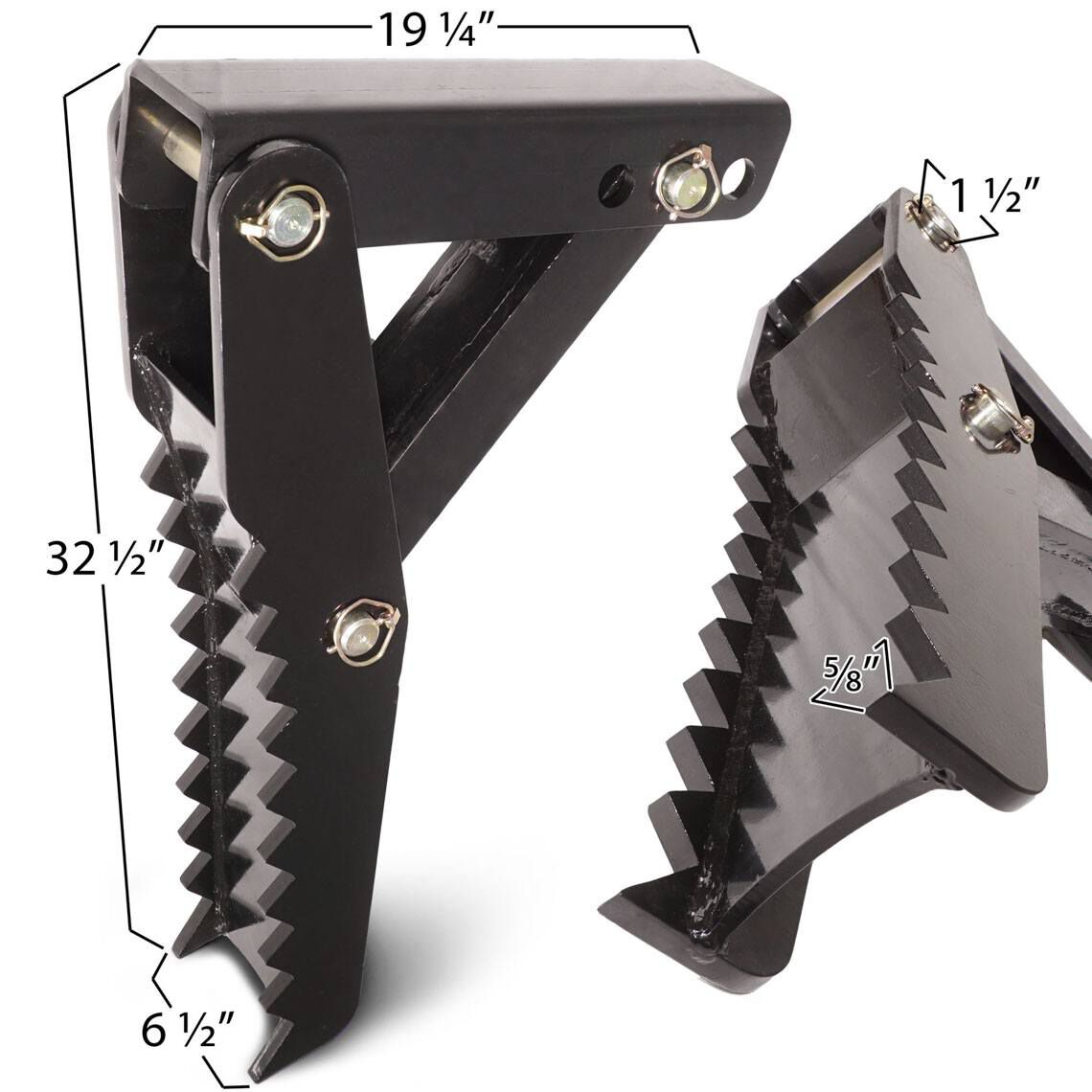 32" Extreme Weld On Backhoe Thumb 5/8" Steel Plate Attachment - view 5