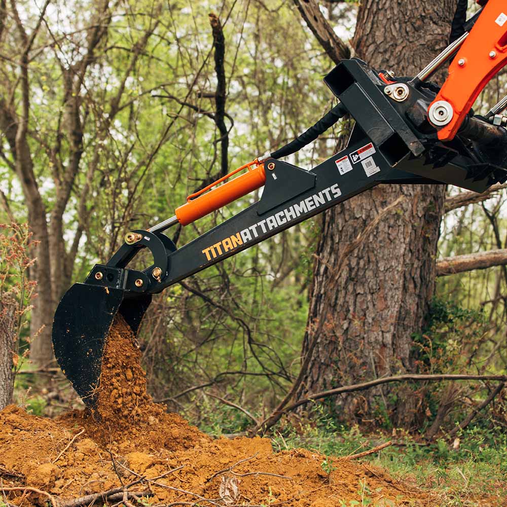 Skid Steer Fronthoe Excavator Attachment with Optional Bucket ...