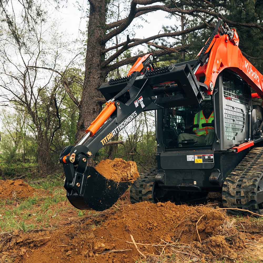 Skid Steer Fronthoe Excavator Attachment with Optional Bucket ...
