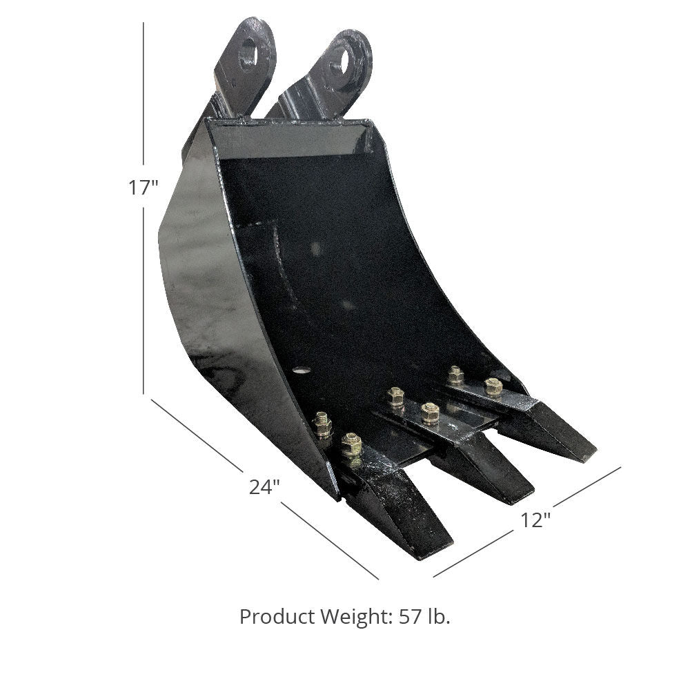 Fronthoe Bucket Fits Mini Skid Steer Fronthoe Backhoe Excavator Attachment | 12" - view 24