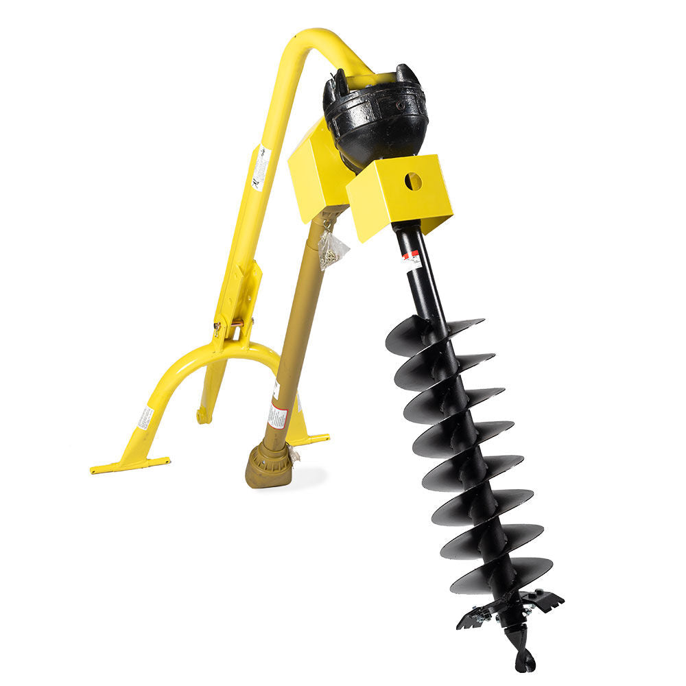 60 HP 3 Point Post Hole Digger Attachment PTO Powdered Digger Compact Tractor Attachment for Fence Posts Deck and Building Frames Plant Trees and Shrubs Auger Sold Separate Titan Attachments