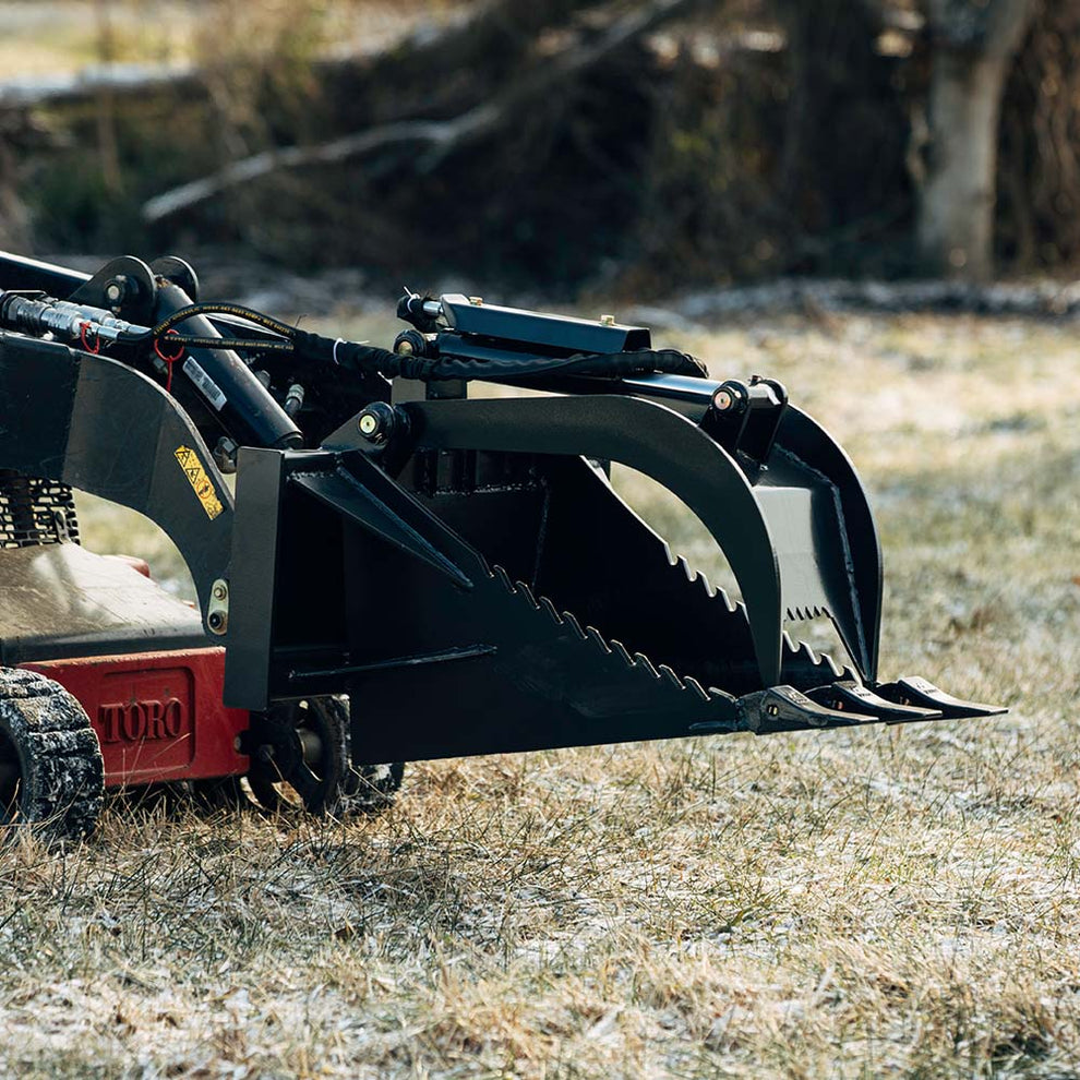 Mini Skid Steer Stump Bucket Grapple | Titan Attachments