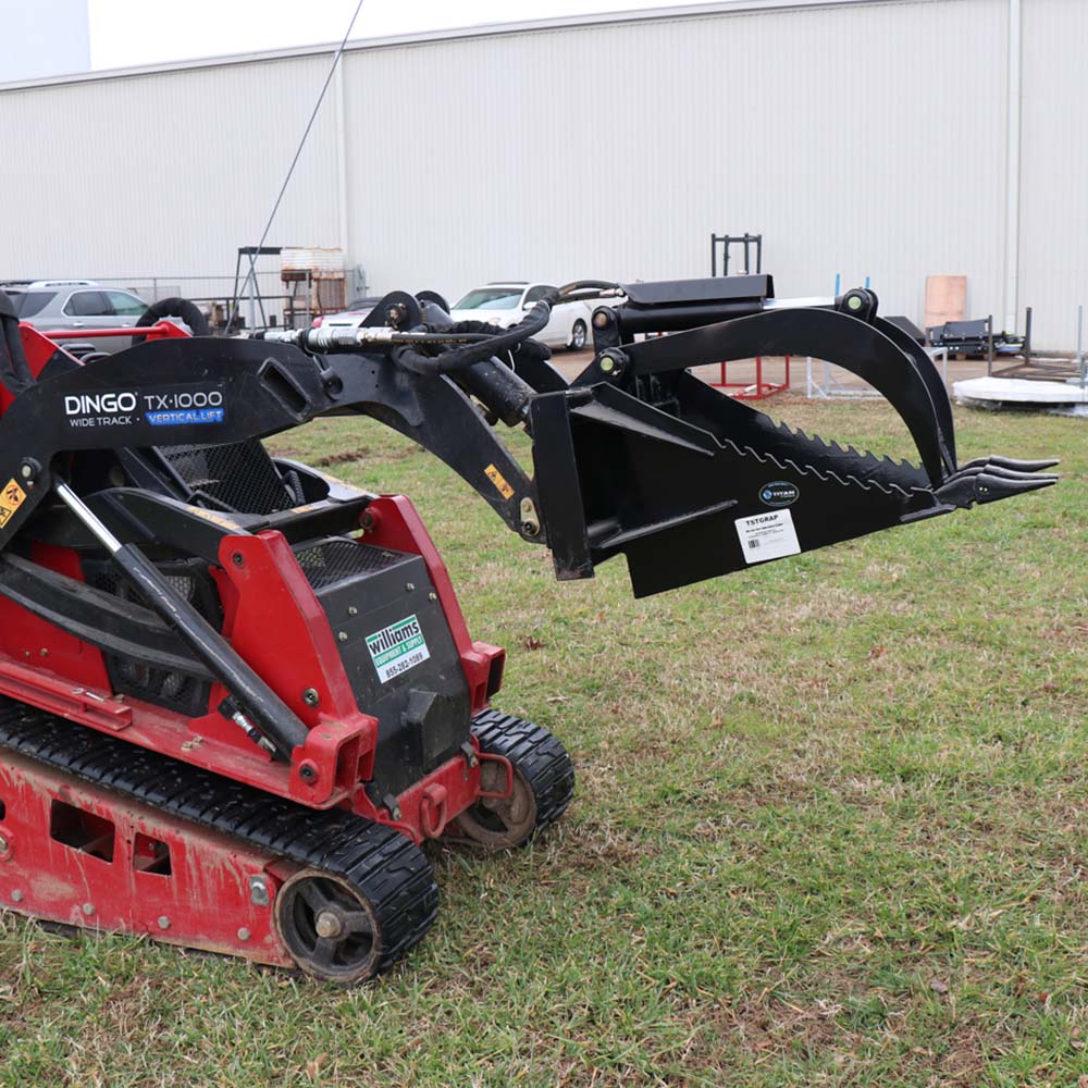 Mini Skid Steer Stump Bucket Grapple - view 3