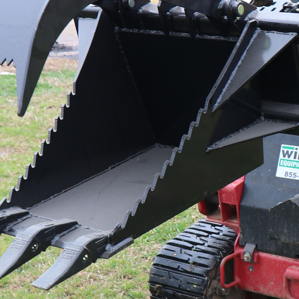 Mini Skid Steer Stump Bucket Grapple