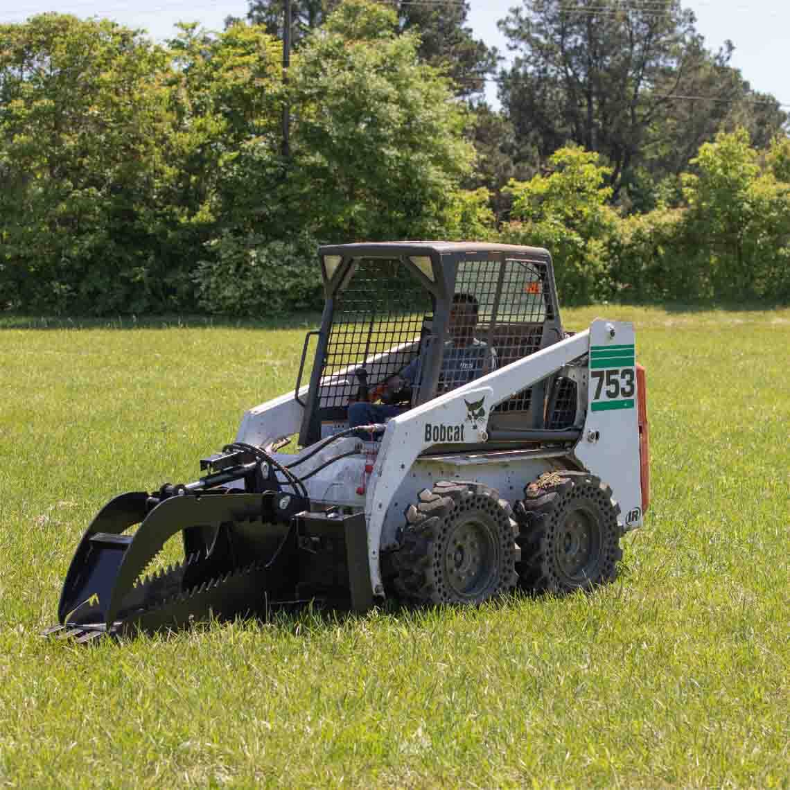 SCRATCH AND DENT - Skid Steer Stump Bucket Grapple Attachment Extreme Duty - FINAL SALE - view 4