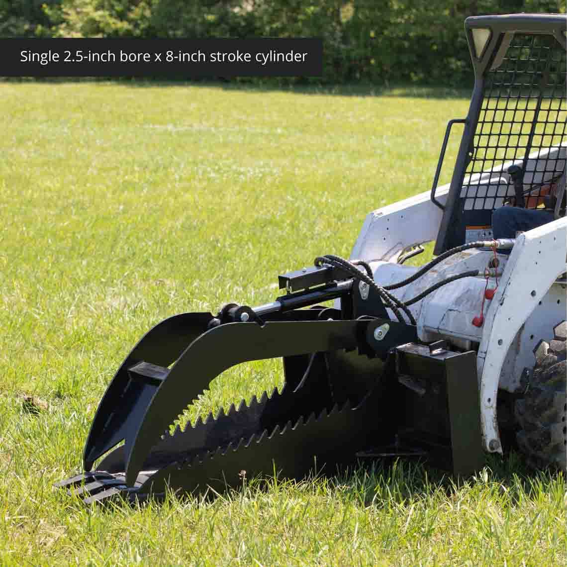 SCRATCH AND DENT - Skid Steer Stump Bucket Grapple Attachment Extreme Duty - FINAL SALE