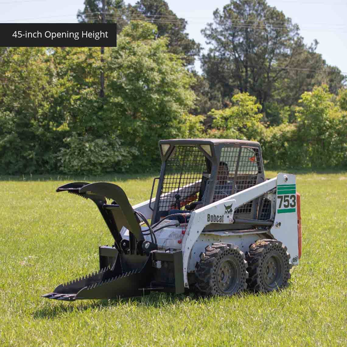 SCRATCH AND DENT - Skid Steer Stump Bucket Grapple Attachment Extreme Duty - FINAL SALE - view 6