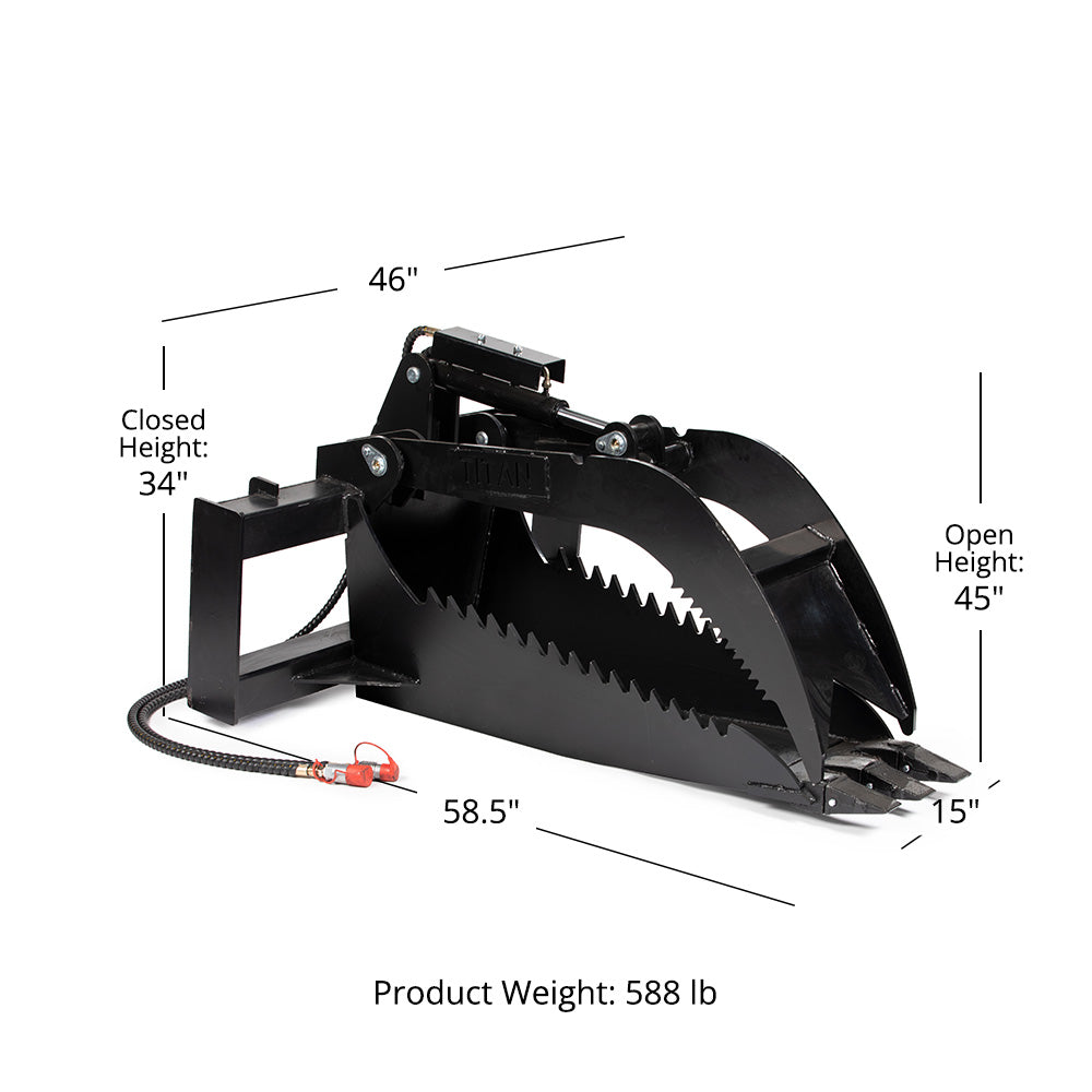 Extreme Duty Stump Bucket Grapple