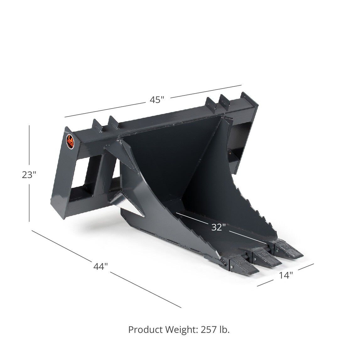 SCRATCH AND DENT - UA Extreme HD Stump Bucket Tree Scoop