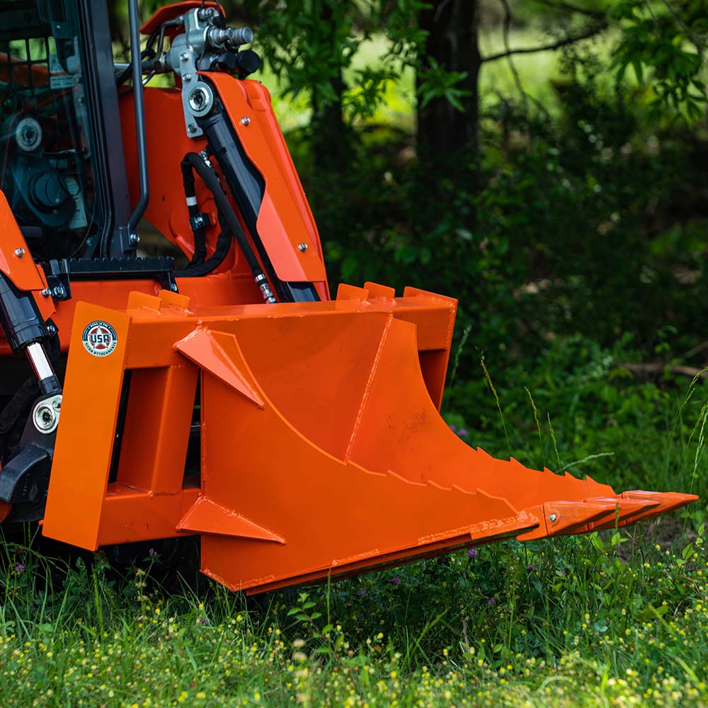 USA Made Extreme Stump Bucket - Stump Bucket Color: Orange | Orange