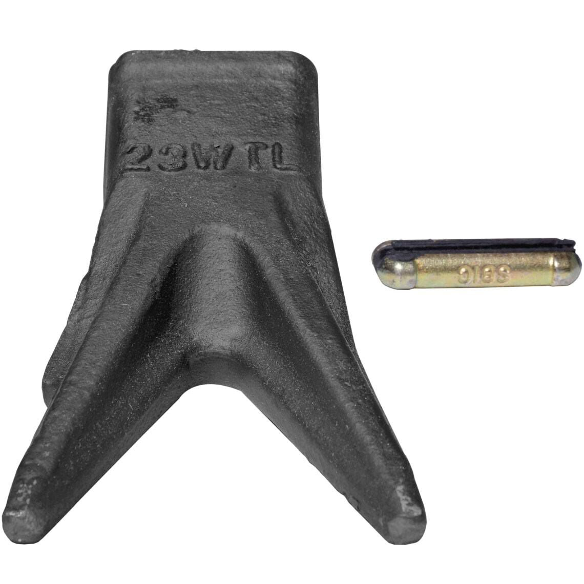 23WTL Twin Tiger Tooth Bucket Assembly Fits John Deere With Flex