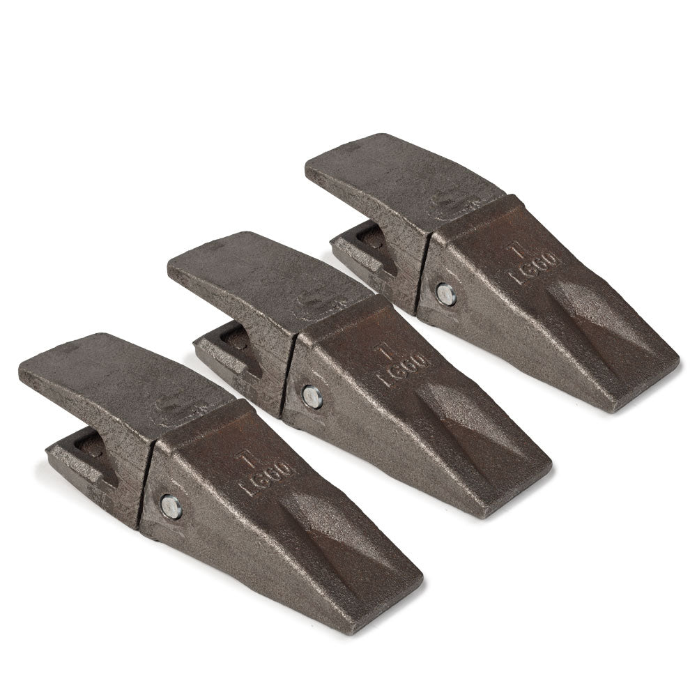 3 Pack Replacement LW80 OWM Bucket Tooth Kit | Titan Attachments