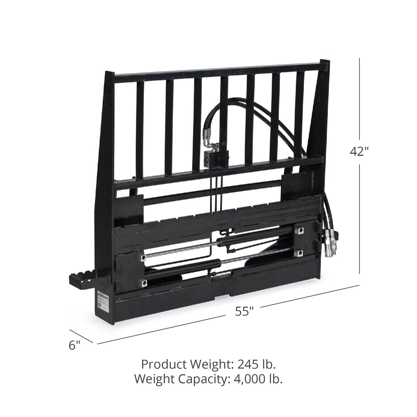 Standard Series Adjustable Hydraulic Pallet Fork Attachment | Frame Only - view 60