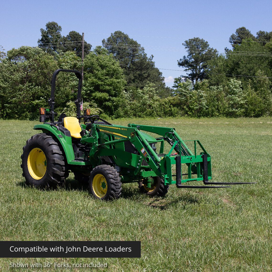 SCRATCH AND DENT - Pallet Forks Frame Attachment fits John Deere - FINAL SALE - view 3