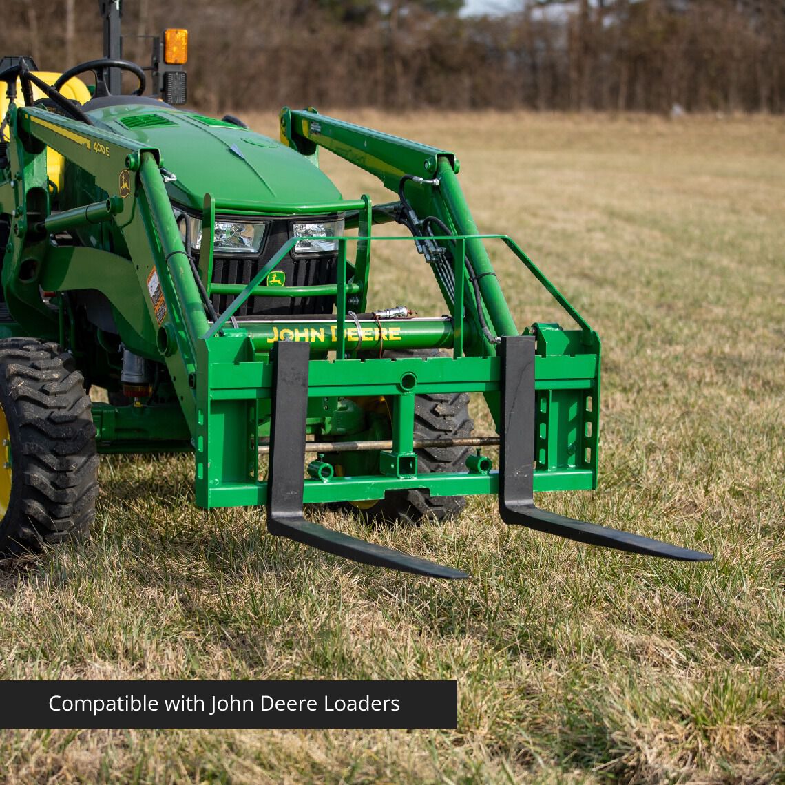 Standard Series Pallet Fork Frame Attachment, Fits John Deere Tractors | Frame + 42" Blades - view 3