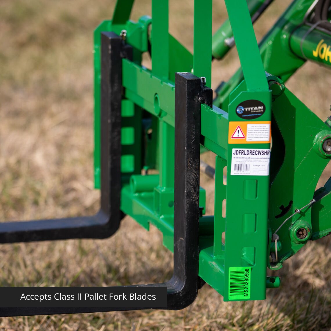 Standard Series Pallet Fork Frame Attachment, Fits John Deere Tractors | Frame + 42" Blades - view 5