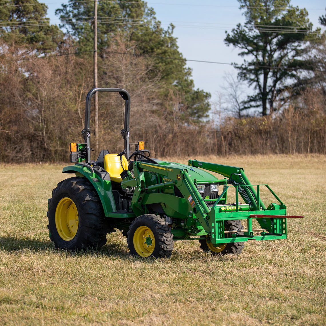 Standard Series Hay Frame Attachment, Fits John Deere Tractors | 32" Main Spear + 17.5" Stabilizers - view 2