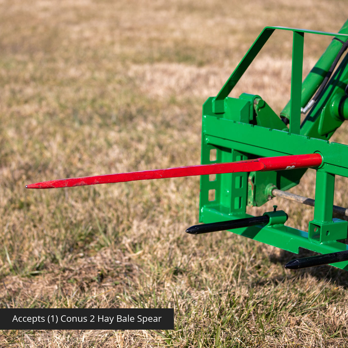 Standard Series Hay Frame Attachment, Fits John Deere Tractors | 32" Main Spear + 17.5" Stabilizers - view 4