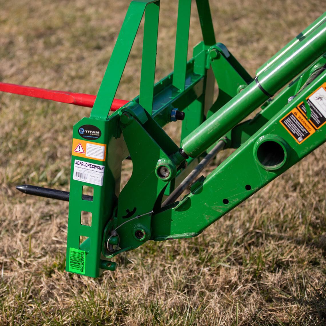 Standard Series Hay Frame Attachment, Fits John Deere Tractors | 32" Main Spear + 17.5" Stabilizers - view 7