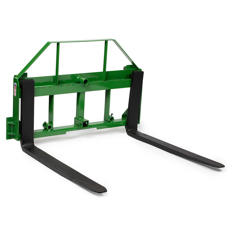 USA Made Standard Series Pallet Fork Attachment, Fits John Deere | Frame + 36" Blades