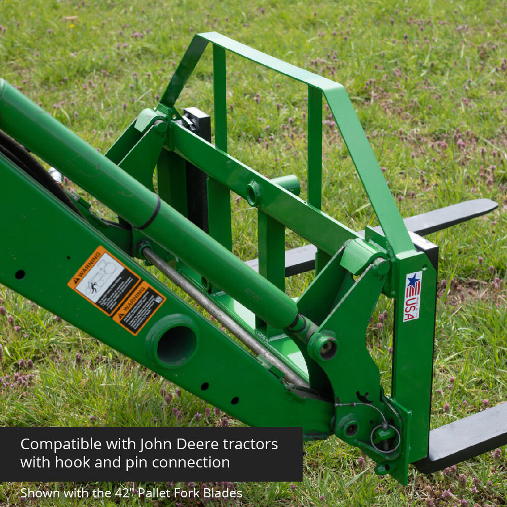 Standard Series USA Made Pallet Fork Attachment, Fits John Deere Tractors | Frame + 36" Blades - view 7