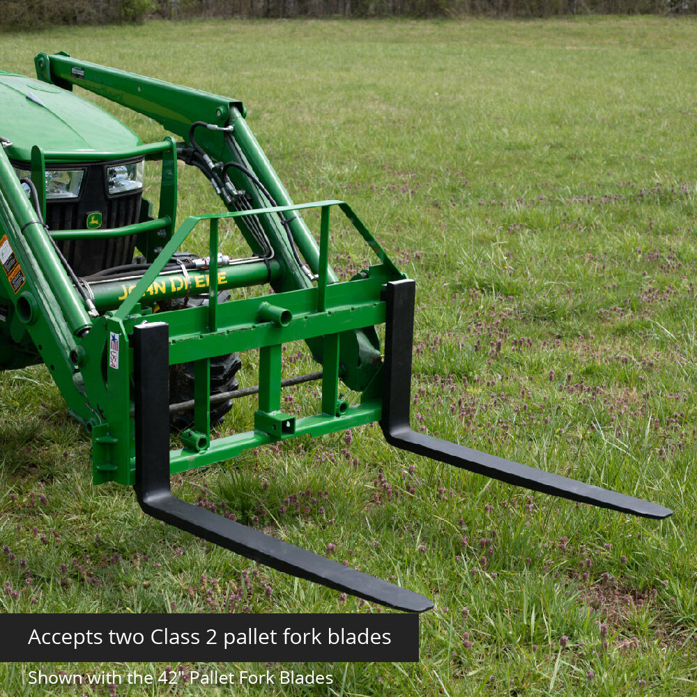 Standard Series USA Made Pallet Fork Attachment, Fits John Deere Tractors | Frame + 36" Blades - view 3