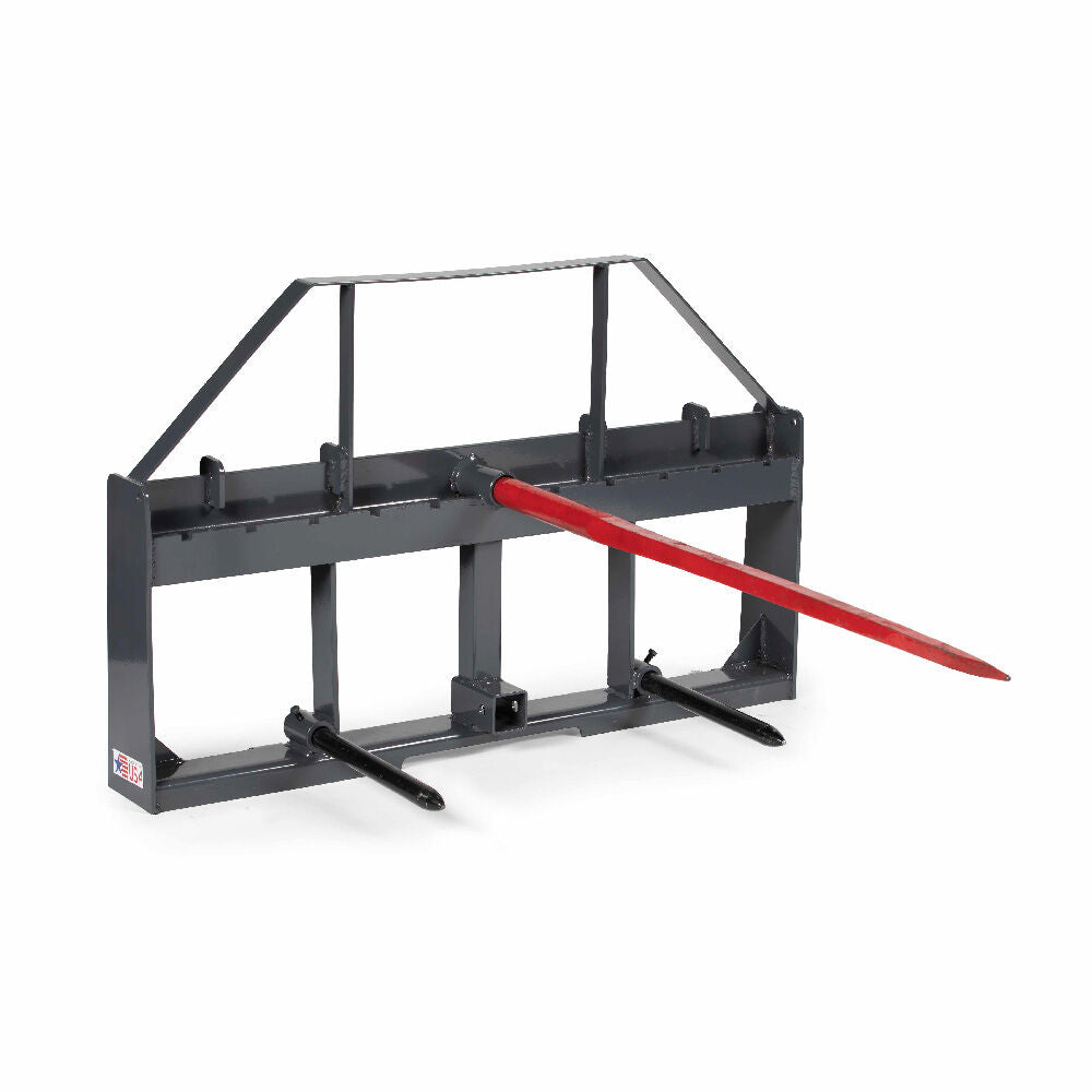 Standard Series USA Made Hay Frame Attachment - Color: Black - Hay Bale Spear Length: 49" Main Spear + 17.5" Stabilizers | Black / 49" Main Spear + 17.5" Stabilizers - view 28