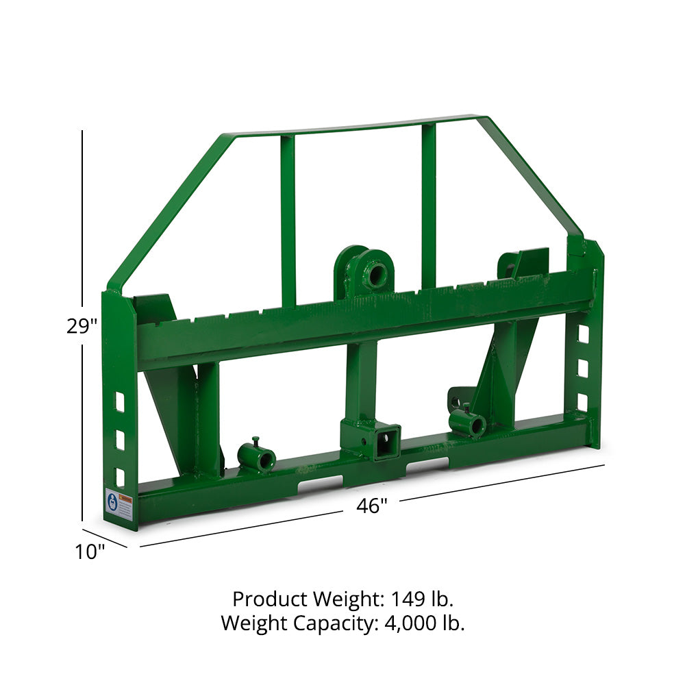 Standard Series Global Euro Pallet Fork Frame, Fits John Deere Tractors | Frame Only - view 40