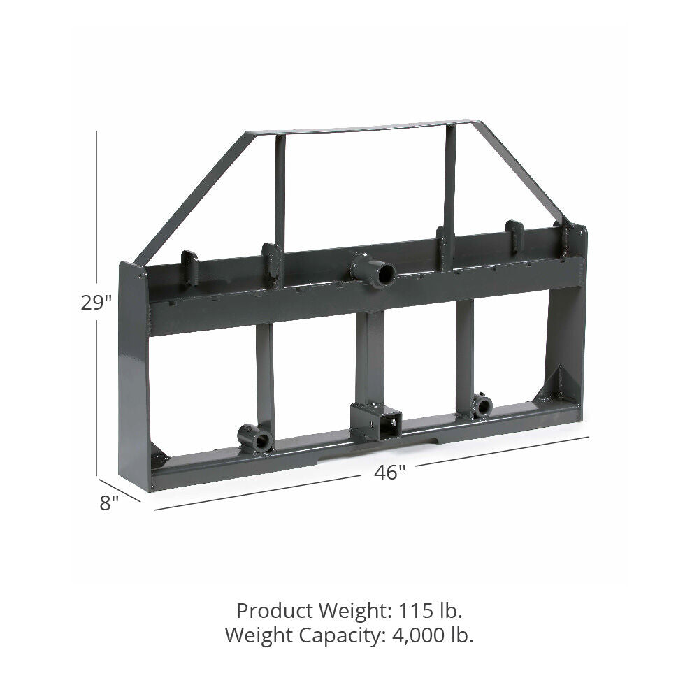 SCRATCH AND DENT - UA Pallet Fork Hay Frame Attachment with Rack and Receiver Hitch - view 6