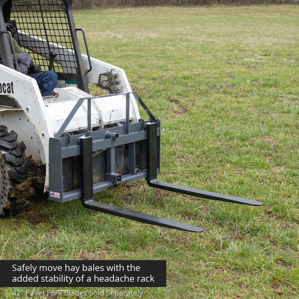 SCRATCH AND DENT - UA Pallet Fork Hay Frame Attachment with Rack and Receiver Hitch - view 3