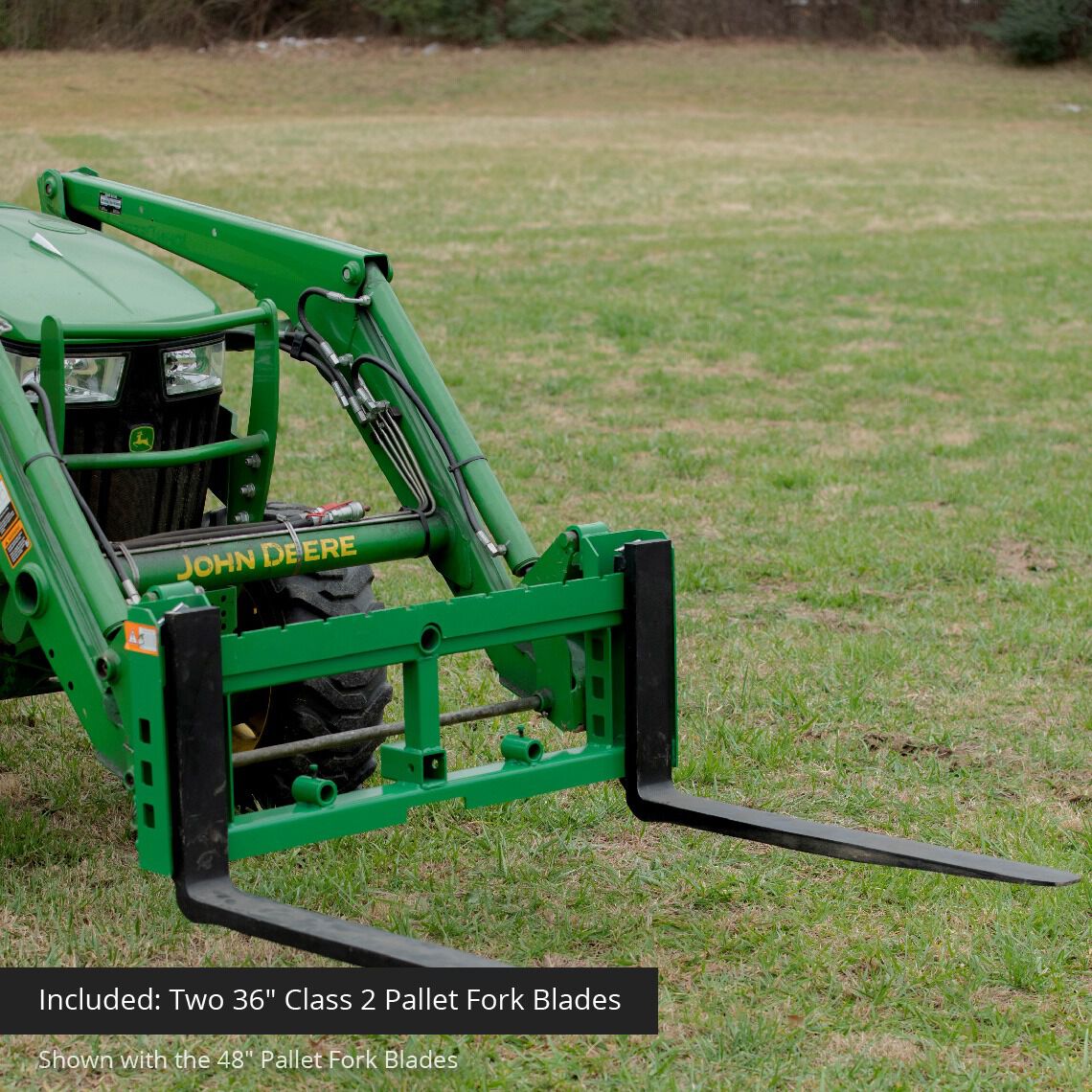 SCRATCH AND DENT - John Deere Pallet Fork Attachment, 36" Fork Blades - FINAL SALE