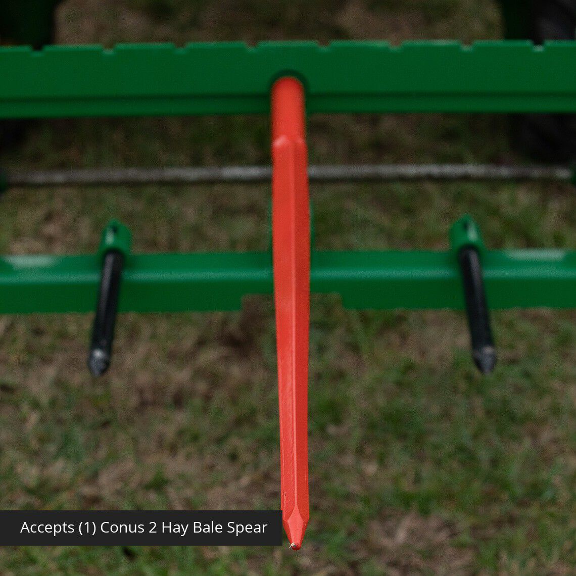 Economy Series Hay Frame Attachment, Fits John Deere Tractors | 49" Main Spear + 17.5" Stabilizers