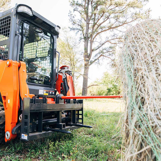 Economy Series Hay Frame Attachment | 32" Main Spear + 17.5" Stabilizers view 2