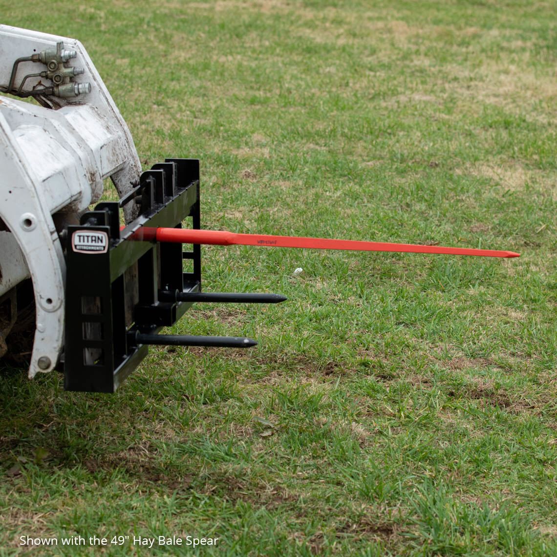 Economy Series Hay Frame Attachment | 32" Main Spear + 17.5" Stabilizers - view 3