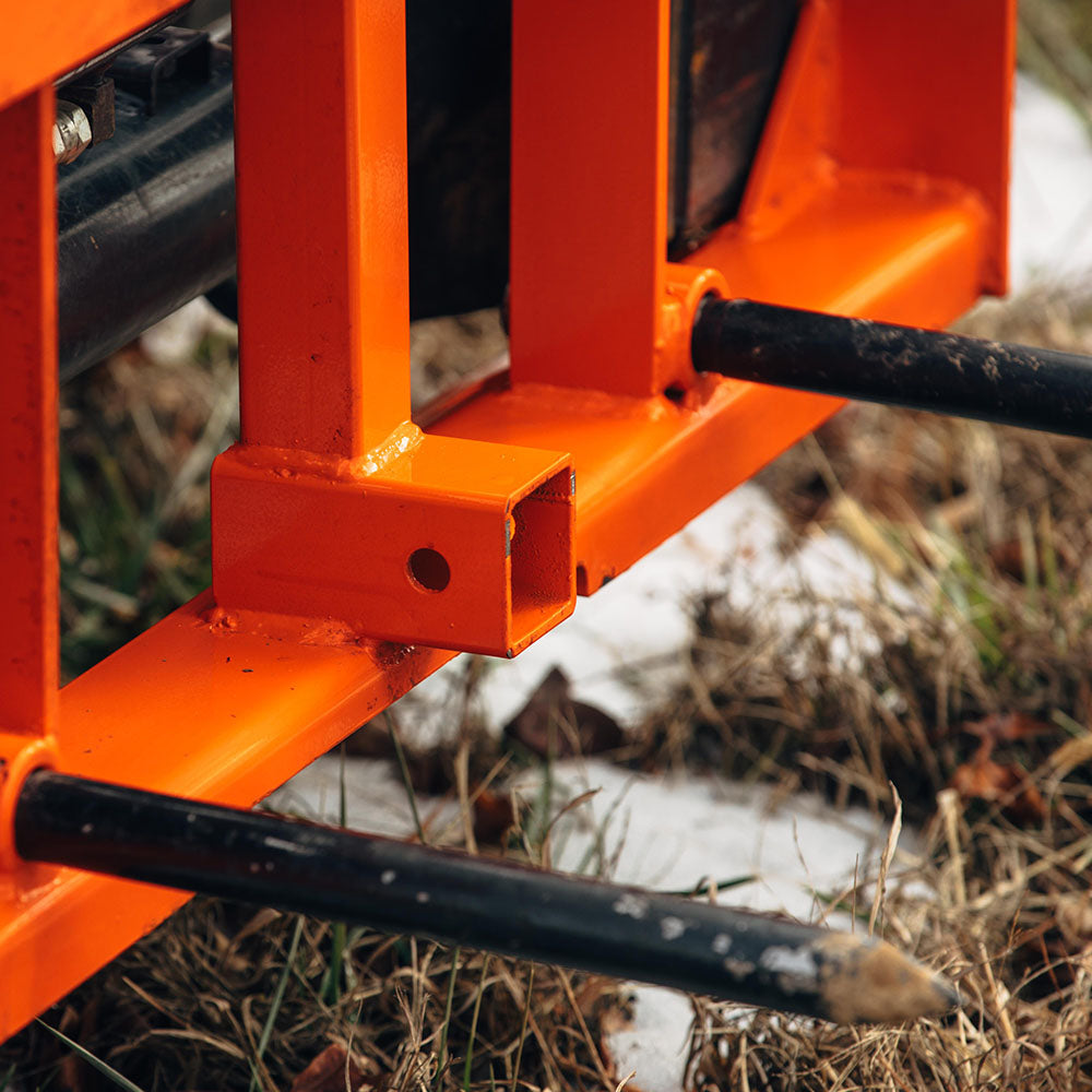 USA Made Standard Series Hay Frame Attachment | Orange / 49" Main Spear + 17.5" Stabilizers - view 79
