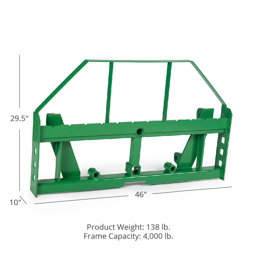 SCRATCH AND DENT - Global Euro Pallet Fork Frame, Fits John Deere Tractors - FINAL SALE - view 3